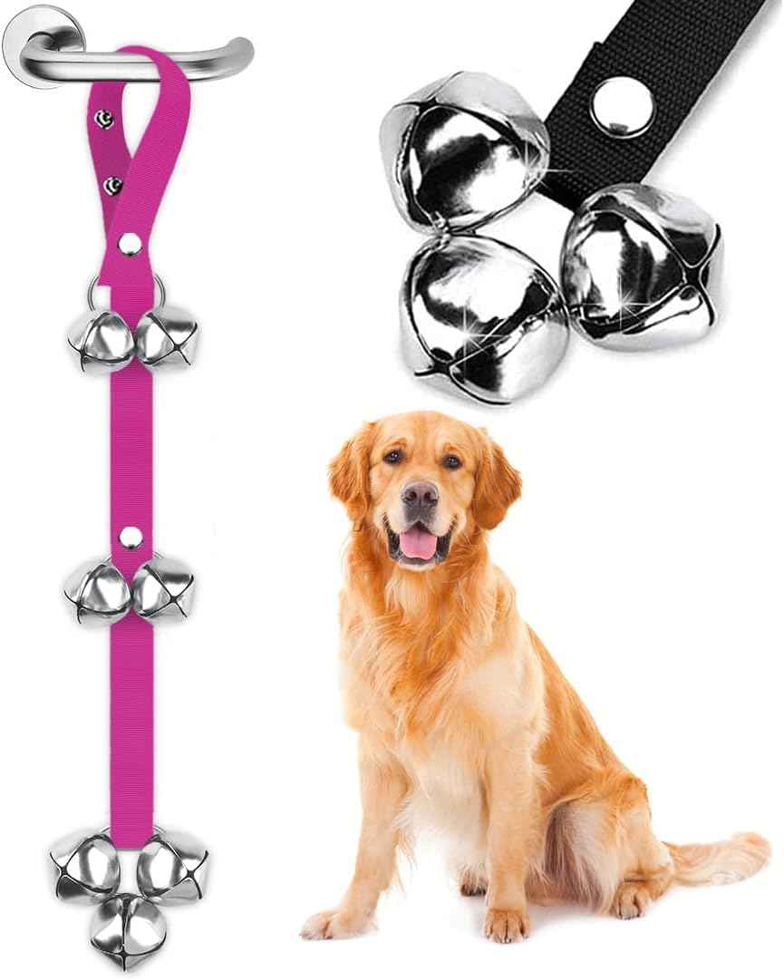 BLUETREE Dog Doorbells Premium Quality Training Potty Great Dog Bells Adjustable Door Bell Dog Bells for Potty Training Your Puppy The Easy Way - 7 Extra Large Loud 1.4 DoorBells