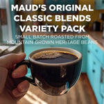 Maud's Original Coffee Pods Variety Pack, 80-count, 9 Assorted Roasts, Compatible with Keurig K Cups Maker