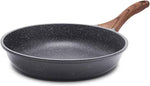 Swiss Granite Nonstick Frying Pan Skillet, PFOA Free, Stone Cookware, 8/9.5/10/11/12.5 Inch, Chef's Pan