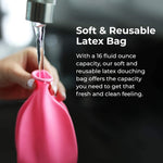 Flents reusable douche kit, compact, portable, feminine hygiene system, 16 fl oz, BPA-free, rubber