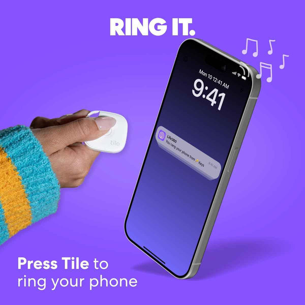 Tile by Life360 Mate - Bluetooth tracker for keys, bags, and more with phone finder and SOS alert