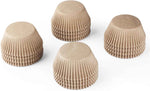 Caperci Standard Natural Cupcake Liners 500 Count, No Smell, Grease-Proof Paper Muffin Liners, Food-grade Baking Cups for Cupcakes, Muffins, Nuts