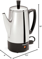 Presto 6-Cup Stainless-Steel Coffee Percolator for Small Households