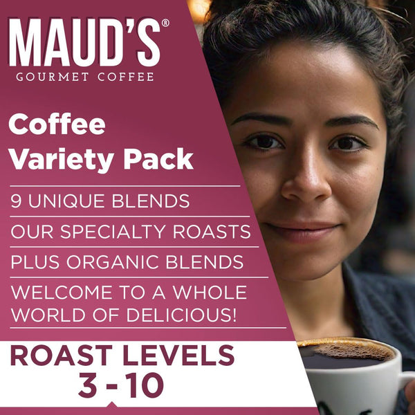 Maud's Original Coffee Pods Variety Pack, 80-count, 9 Assorted Roasts, Compatible with Keurig K Cups Maker