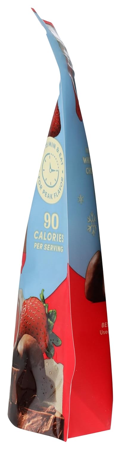 Frozen Strawberries White And Milk Chocolate 8 Ounce Tru Fru Product