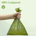 Lavender scented dog poop bags, 240 count, 13" x 9", leakproof, strong, and sturdy