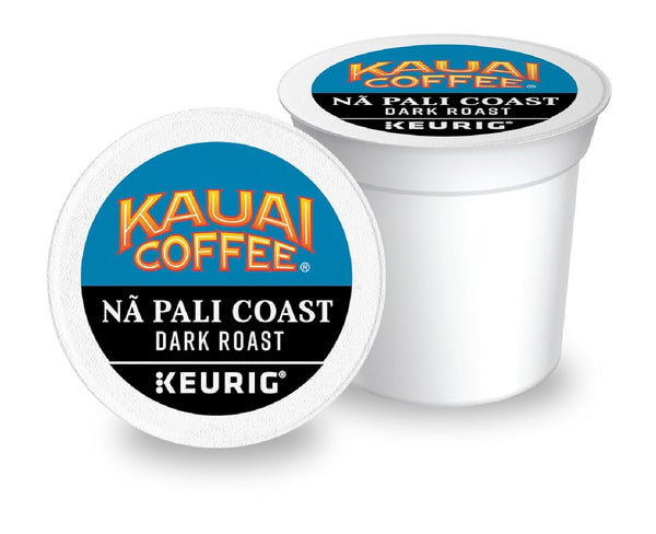 Kauai Coffee K-Cup Pods for Keurig Brewers, Dark Roast, 48 Single Serve Pods