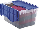 Akro-Mils 12 Gallon KeepBox Storage Container with Lid, Clear Plastic, 21.5 x 15.25 x 12.5 inches