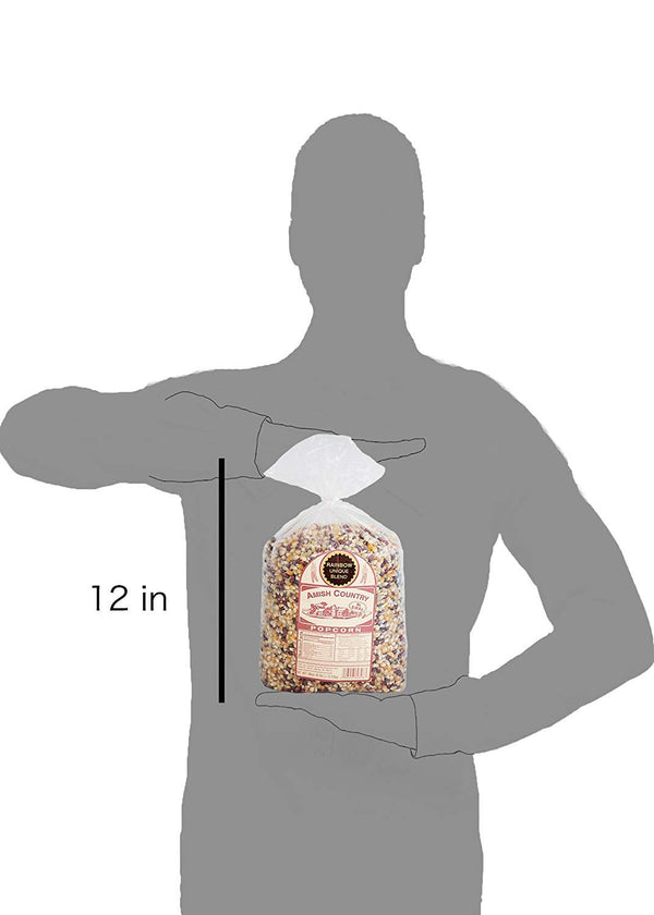 Amish Country Popcorn, 6 lb Bag, Rainbow Popcorn Kernels, Old Fashioned, Non-GMO, Gluten Free