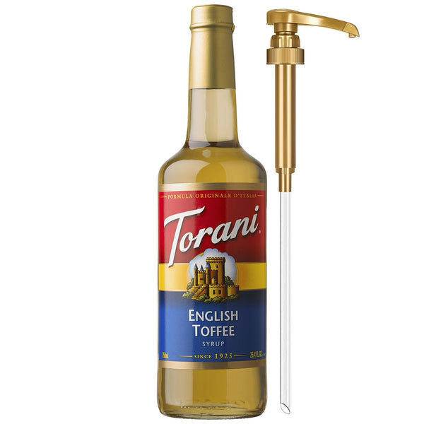 Torani Vanilla Flavored Coffee Syrup, 25.4 Fl Oz, Pump Included, Versatile Sweetener