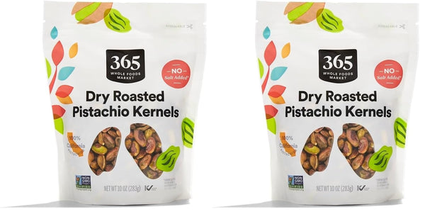 365 by Whole Foods Market dry roasted pistachio kernels no salt added 10 ounce