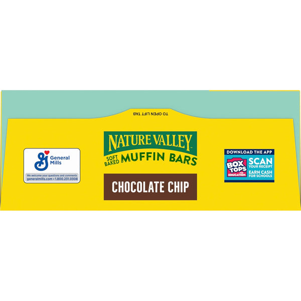 Nature Valley Soft Baked Muffin Bars, Chocolate Chip, 10 Bars, 12.4 oz