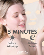 dermal korean collagen face mask 24 combo pack hydrating soothing sheet mask for dry sensitive skin