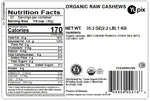 yupik organic raw cashews 2.2lb kosher gluten-free non-gmo vegan unsalted