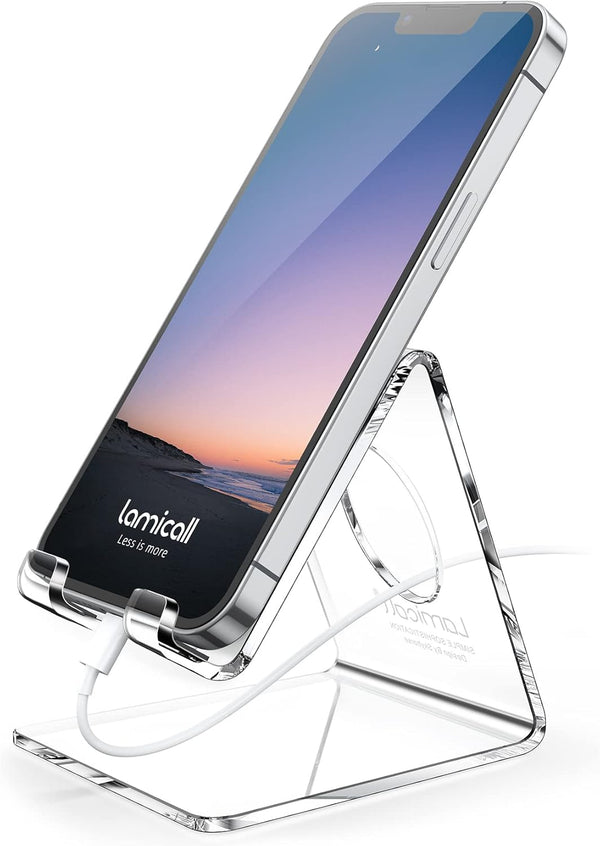 Lamicall Cell Phone Stand for Office Desk - Black