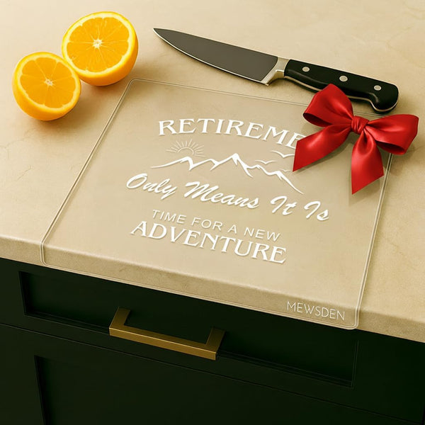 Acrylic cutting board with counter lip for kitchen countertop protection