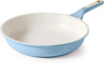 SENSARTE Nonstick Frying Pan Skillet, Swiss Granite Coating Omelette Pan, Healthy Stone Cookware Chef's Pan, PFOA Free (8/9.5/10/11/12.5 Inch) (9.5 Inch)