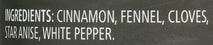Frontier Co-op Five Spice Powder, 1.92 oz - Chinese Five Spice Blend Seasoning for Entrées, Grilled Fare, and Desserts