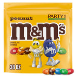 M&M'S peanut milk chocolate candy bulk pack, 38 oz bag, party size
