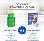O-Cedar PACS Hard Floor Cleaner, 10-count, lavender scent, 97% natural ingredients, safe for all hard floors