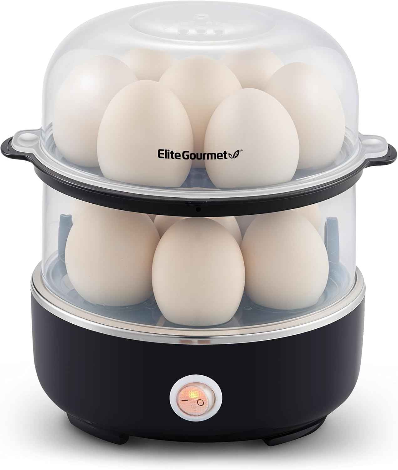 Elite Gourmet EGC115M Easy Egg Cooker Electric 7-Egg Capacity, Soft, Medium, Hard-Boiled Egg Cooker with Auto Shut-Off, Measuring Cup Included, BPA Free, Retro Mint