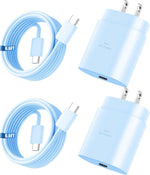 Super Fast Charger Type C, 25W USB C Wall Charger Fast Charging for Samsung Galaxy S25 Ultra/S25/S25+/S24+/S24 Ultra/S24/S24+/S23 Ultra/S22 Ultra/S21 with 10FT Long Android Type C Charger Cable 2Pack