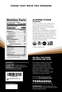 Terrasoul Superfoods organic almond flour pack of 2, 2 lbs each, grain-free, gluten-free, keto baking