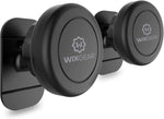 Magnetic Car Mount [2-Pack] - Universal Stick-On Dashboard Magnetic Phone Holder for Car, Strong Magnet Mount for Cell Phones & Mini Tablets with Swift-Snap Technology