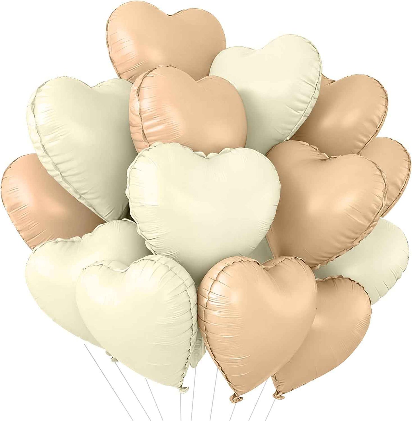 TONIFUL 30Pcs 18 Inch Red Heart Balloons Valentine’s Day Heart Shape Foil Mylar Balloons Decoration for Romantic Valentine's Day Wedding Bridal Shower Anniversary Engagement Party Supplies