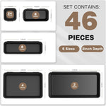 46Pcs & 5 Sizes Tool Box Organizer Tray Divider Set for Toolbox and Home