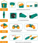 Meland Kids Camping Set with Tent - Toddler Toys for Boys with Campfire, Camping Toys for Kids Indoor Outdoor Pretend Play, Gift Idea for Boys Age 3,4,5,6 Year Old Birthday Christmas (Green)