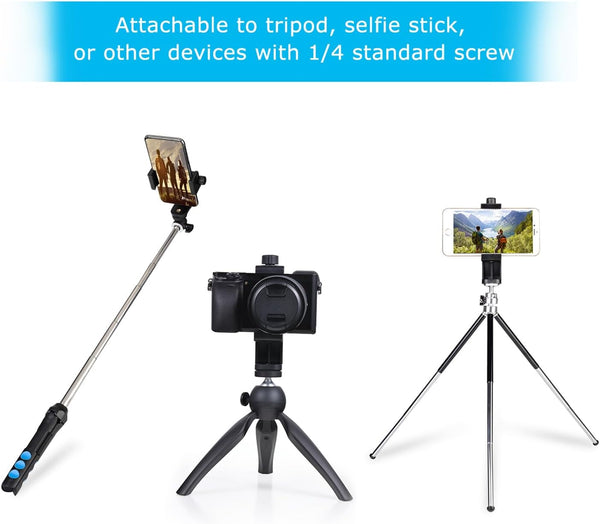 Adjustable Smartphone Holder with Rotatable Bracket and 1/4 inch Screw