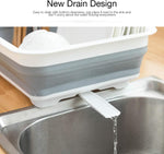 Collapsible dish drying rack for kitchen, RV, and camping use