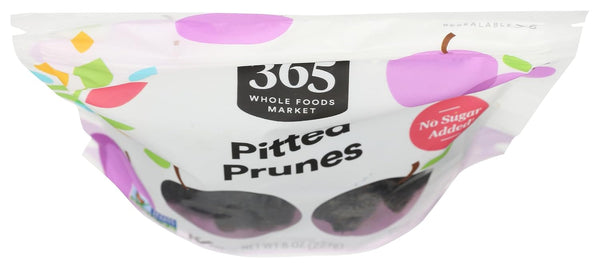 365 by Whole Foods Market Pitted Prunes, 8 oz - Natural Dried Fruit Snack