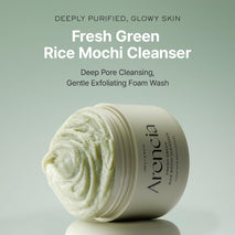 arencia korean rice mochi face cleanser gentle scrub all in one for deep cleansing and moisturizing