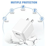 iPhone Charger,2Pack 6FT USB Wall Charger Fast Charging USB Cable Charging Cube Travel Plug Block with 6Foot Fast Cuble Lightning Cable Cord for iPhone 14 13 12 11 Pro Max XS XR X 8 7 SE2022 iPad