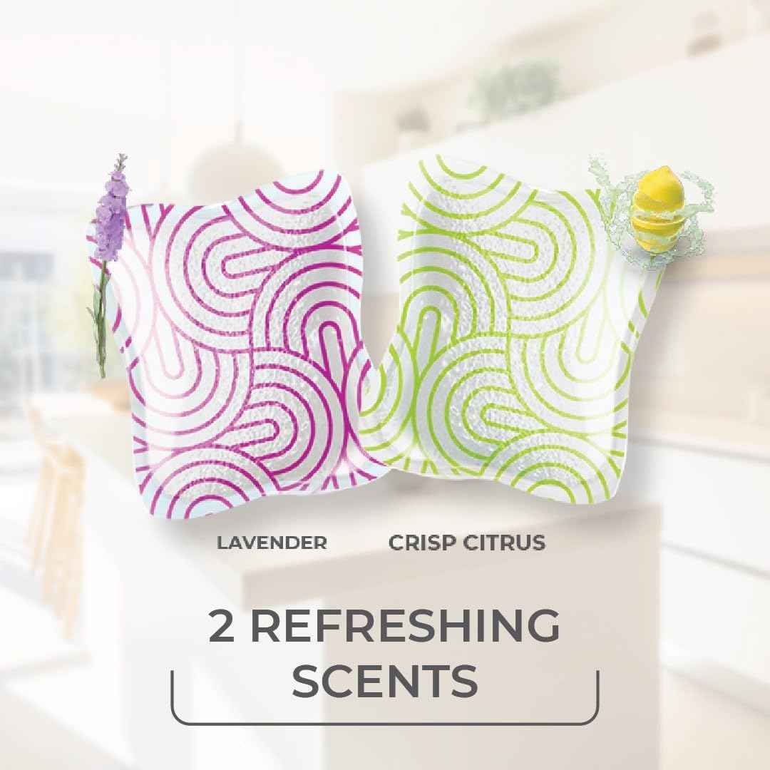 O-Cedar PACS Hard Floor Cleaner, Lavender Scent 10 Count (1-Pack) | Made with Naturally-Derived Ingredients | Safe to Use on All Hard Floors | Perfect for Mop Buckets