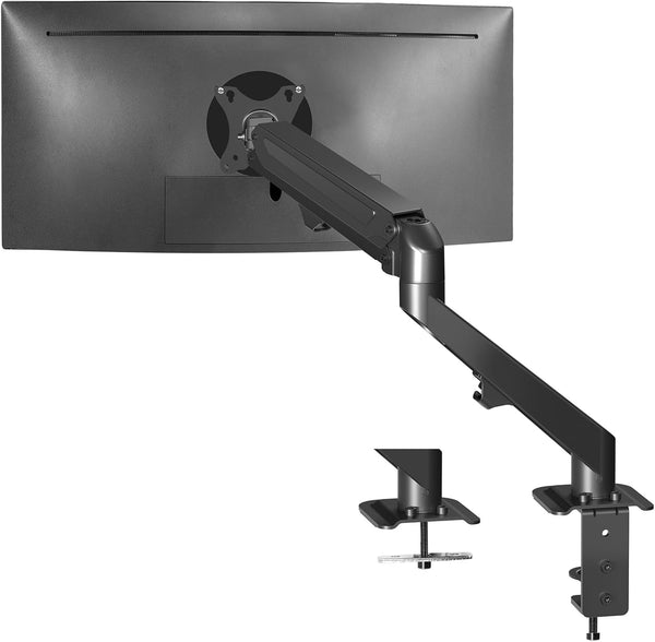 vivo heavy duty aluminum ultrawide monitor tension arm for 49 inch screens, black, stnd-v101v