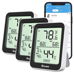 Govee Digital Hygrometer Indoor Thermometer Room H5075, Bluetooth Temperature Humidity Meter with 164ft Remote App Control, Notification Alerts, 2 Years Data Storage Export for Bedroom, Wine Cellar