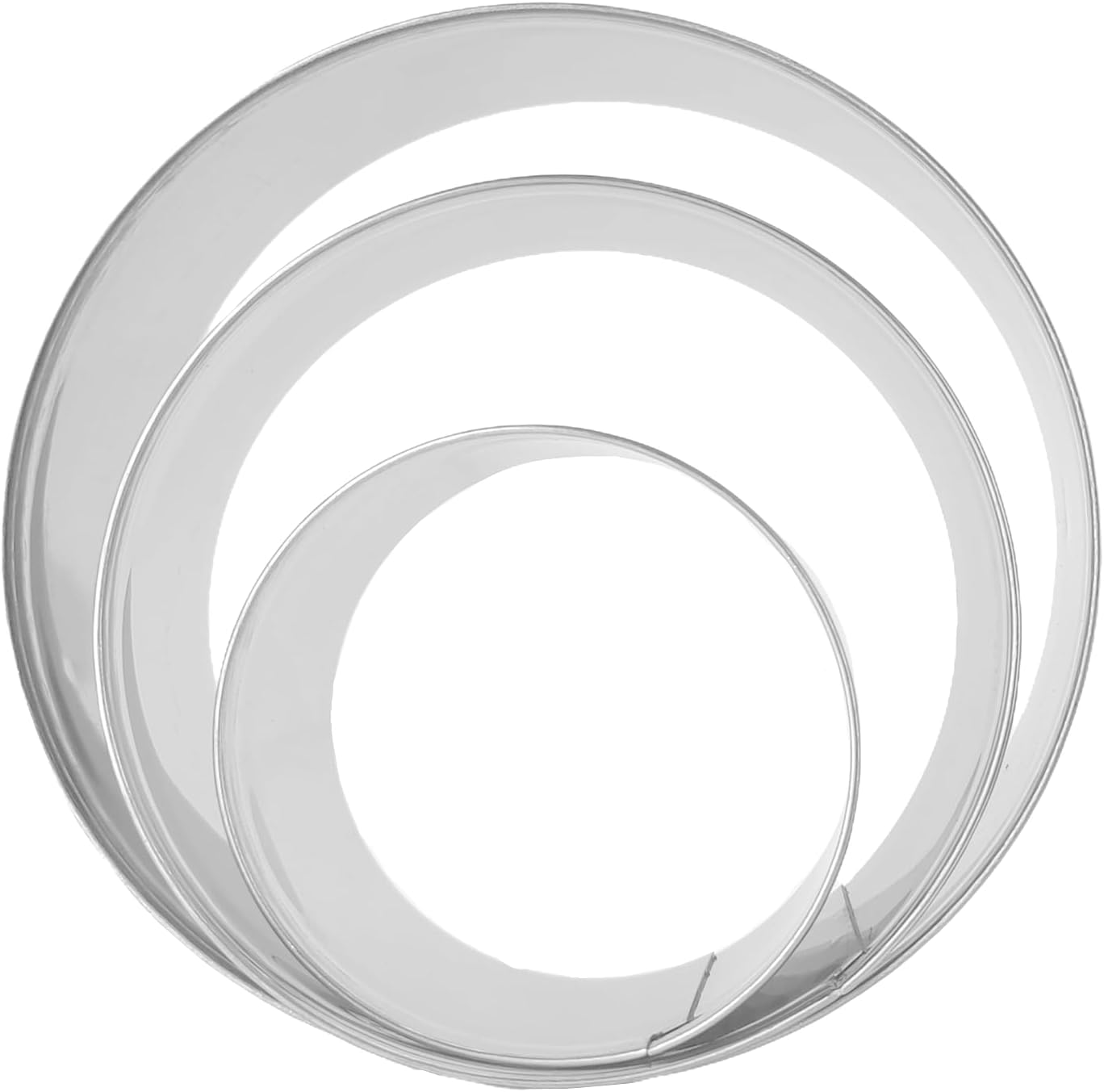 3PCs Gingerbread Man Cookie Cutters, Assorted Size 5.12" 4.13" 3.11" Large Christmas Cookie Cutter Set Molds Holiday Cookies Cutters Shapes,Stainless Steel