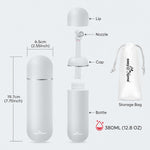 Easy@Home Portable Bidet Kit for Travel: EPB-01 Grey, 380mL Handheld Sprayer for Women & Men
