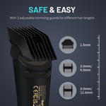 Prtech manscape body hair trimmer for men waterproof pubic hair ball trimmer with ceramic blade electric body shavers for men sensitive skin safe