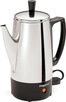 Presto 6-Cup Stainless-Steel Coffee Percolator for Small Households