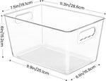 Clear Pantry Organizer Bins for Kitchen and Bathroom Storage