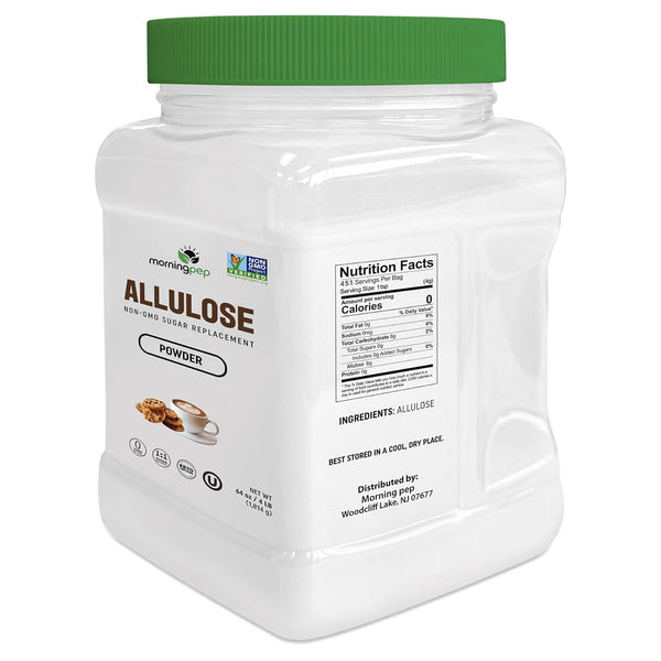 Morning Pep Allulose Sweetener 4 lb - Zero Calorie, Non-GMO, Keto, Kosher Sugar Alternative
