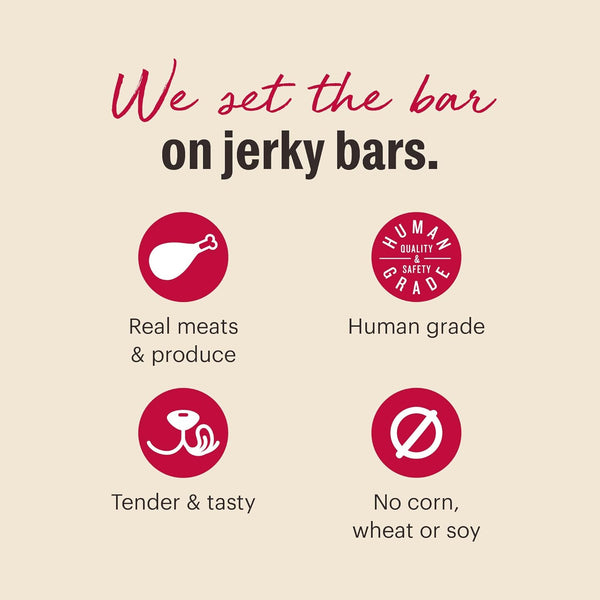The Honest Kitchen Human Grade Dog Food Jerky Harvest Mini Bars Beef Recipe