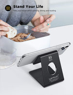 Lamicall Cell Phone Stand for Office Desk - Black