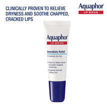 Aquaphor Lip Repair Ointment 0.35 Tube Pack of 2 Moisturizing Lip Balm for Sensitive and Very Dry Chapped Lips