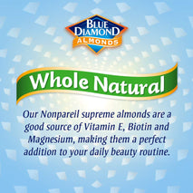 Blue Diamond whole natural raw almonds, 25 oz resealable gluten-free snack bag, pack of 1