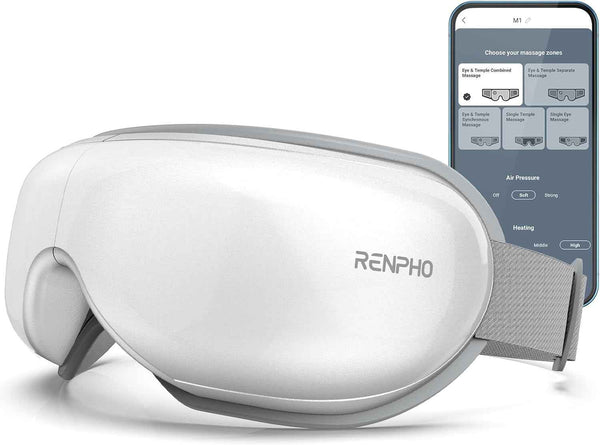RENPHO Eye Massager with Heat, Valentines Day Gifts for Her Him Birthday Gifts for Women Mom, FSA Eligible HSA Eye Mask for Migraine,Sleep Mask for Dry Eyes Relax, Reduce Strain for Men Dad Eyeris 1